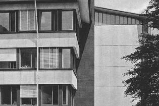 Verwaltungsgebäude der Eternit AG in Niederurnen von Haefeli, Moser, Steiger