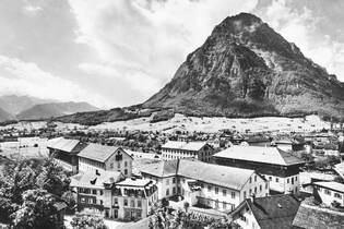 Ennenda, Tschachen, von Nordosten gegen Glarus und Vorderglärnisch - Charakteristisches Ensemble