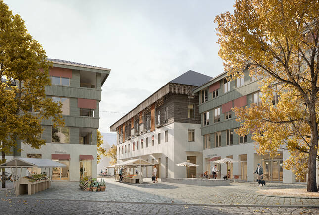 Der neue Hänggiturm-Platz - Visualisierung: Maaars