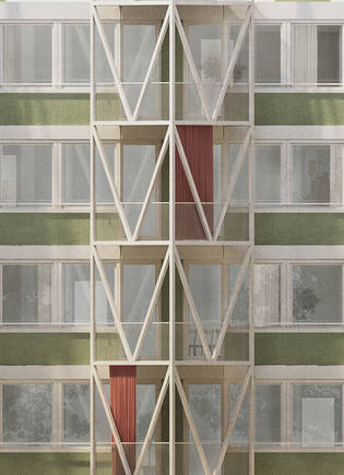 Fassade - Visualisierung: Zünd