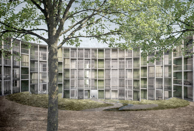 Aussenbild Innenhof - Visualisierung: Studio 12