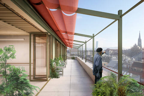 Visualisierung: Dachterrasse