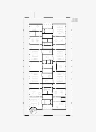 Turnhalle mit Tagesstruktur - Grundriss Obergeschoss (Tagesstruktur)