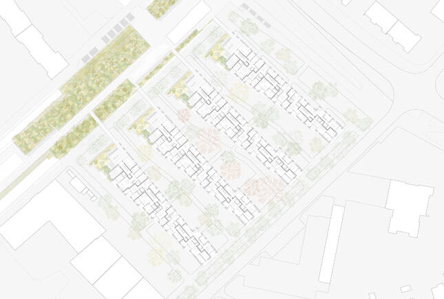 2. Obergeschoss: Verbindung zum Überlandpark