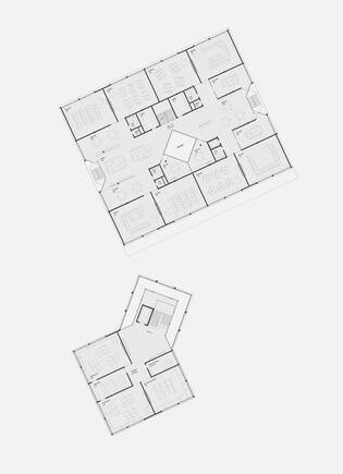 Grundriss 1. und 2. Obergeschoss