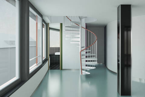 Maisonette-Wohnung - Visualisierung: Esch Sintzel